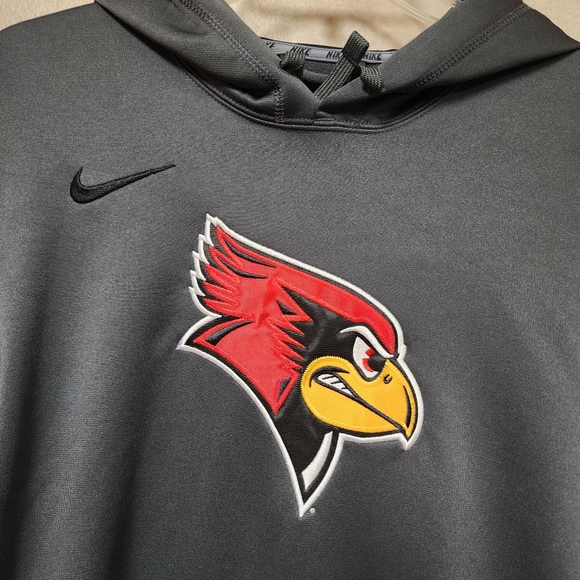 NWOT Nike Redbird Hooded Steel Gray Polyester Sweatshirt Size Small - Picture 6 of 13